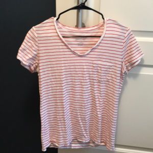 Universal Thread short sleeve red and white stripe